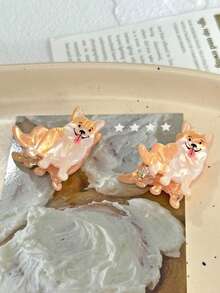 1 件卡通可爱动物爪夹、柯基犬、斗牛犬、柴犬形状发夹、可爱刘海夹、侧夹、女士发饰、公主发型夹、发夹、女士配饰时尚爪夹女士发夹女士发夹优雅发夹秋季配饰秋冬度假装女士 - 彩色 - 查看 7