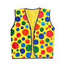 Accesorios de disfraz de payaso: peluca, zapatos, máscara, corbata, chaleco, abanico de pelo explosivo de colores para fiestas