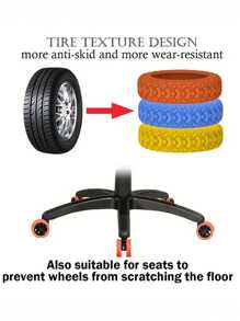 8 件行李箱轮子橡胶保护套、静音行李箱滚轮保护套、可更换硅胶通用轮盖、防震随身行李箱轮子保护套、旅行配件、耐用硅胶行李箱轮子保护套 - 防滑、降噪、减震行李箱轮子套 - 旅行配件，可保护轮子并减少磨损 - 彩色 - 查看 6