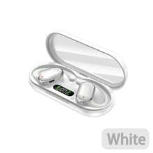 真无线夹式运动耳机，音乐睡眠舒适耳塞，TWS HIFI杜比低音，ACC立体声高清通话耳机，适用于智能手机游戏耳机，智能耳机