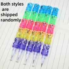 10pcs/5pcs/1pc Cartoon Bear Non-Sharpening Pencil, Multi-Section Building Blocks Stationery, Detachable Small Gift
