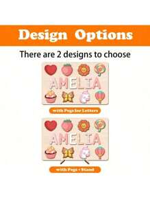 Customized Personalized Name Puzzle Board, Christmas Gift, Name Puzzle, First Birthday Gift, Unique Name Puzzle Board, Baby Boy Or Girl Early Education Toy, 3D Letter Puzzle Toy, Customized Baby Name