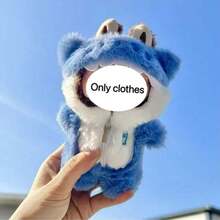 15-17cm LABUBU Shark, Rabbit, Monkey Outfit Set For LABUBU Dolls, Labobo Figurines Gen 1-3 Accessories (Only Doll Clothes) (Shark Outfit Zipper May Vary, Sent Randomly) - Multicolor - View 12