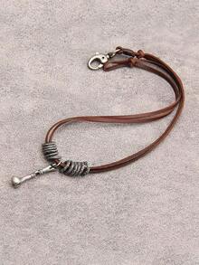 Collares Boho para Mujeres Collar Largo de Madera Colgante Vintage Cadena de Suéter Joyería Hecha a Mano - Cuello hippie - Ver 4