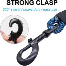 Detachable 2-In-1 Dog Leash With Reflective Safety Strap, Padded Handle - Heavy Duty Nylon Dog Leash For Medium & Large Dogs, Training, Walking, Outdoor Use (Small/Medium/Large)