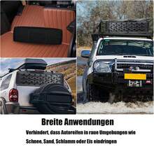 Heavy Duty Traction Aid Recovery Boards – 2 Sand Mats With 10T Load Capacity For Mud, Snow & Sand – Off-Road Vehicle Traction Mats Including Storage Bag & Installation Tool For Cars, Trucks, Motorhomes - Black - View 6