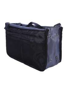 13-Pocket Large Capacity Waterproof Nylon Makeup Bag, Foldable Organizer Pouch, Multi-Functional Travel Cosmetic Bag - Multicolor - View 16