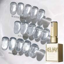 XEIJAYI 1pc  White Plain Water Cat's Eye Magnetic Gel Nail Polish - Ultra Shine, Quick-Dry, Soak-Off UV/LED Varnish For Stunning Manicures - 白色 - 查看 3