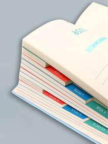 1 PC 2026 PU Dotted Daily Planner – One Page Per Day With Color-Coded Monthly Tabs, Includes Study/Work Templates, Address Book & Yearly Calendar. Minimalist Productivity Notebook For Time Management & Goal Tracking.