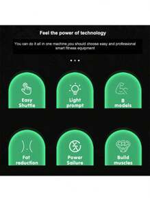 1pc 150mAh Lithium Battery Wireless EMS Muscle Stimulator Abdominal Shaping Belt - Abdominal Muscle Trainer For Home And Office Exercise - Unisex Fitness Equipment, Home Fitness Equipment For Men And Women, Fat Burning And Shaping Abdominal Instrument