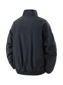 Men's Jacket, Thickened Fleece Reversible Windbreaker Jacket, Fashion Workwear Outerwear For Autumn/Winter - Black - View 3