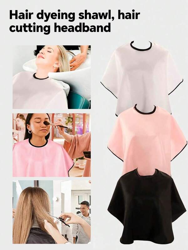 1 pieza Envoltura simple para peluquería, teñido de cabello, corte, chal, envoltura de chal de salón de peluquería, envoltura de maquillaje para teñido en caliente, herramientas de teñido en caliente para peluquería, envoltura de maquillaje y peinado, envoltura de belleza y peluquería, impermeable, anti-rotura de cabello, anti-suciedad, adecuado para uso doméstico y uso en salón de peluquería, cepillo de peinado hacia atrás, accesorios de barbero, secador de pelo, cabello, barbero, herramientas para el cabello, productos para el cabello, artículos esenciales de viaje, artículo esencial de viaje, peinado, peluquería, cabello, viaje, productos para el cabello, herramientas para el cabello, cosas para el cabello, barbero, accesorios de barbero, barbería, equipos de peluquería