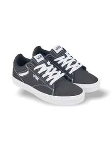 Vans Seldan 男式运动鞋黑白低帮帆布经典舒适滑板风格 VA4TZE187 - 黑白 - 查看 2