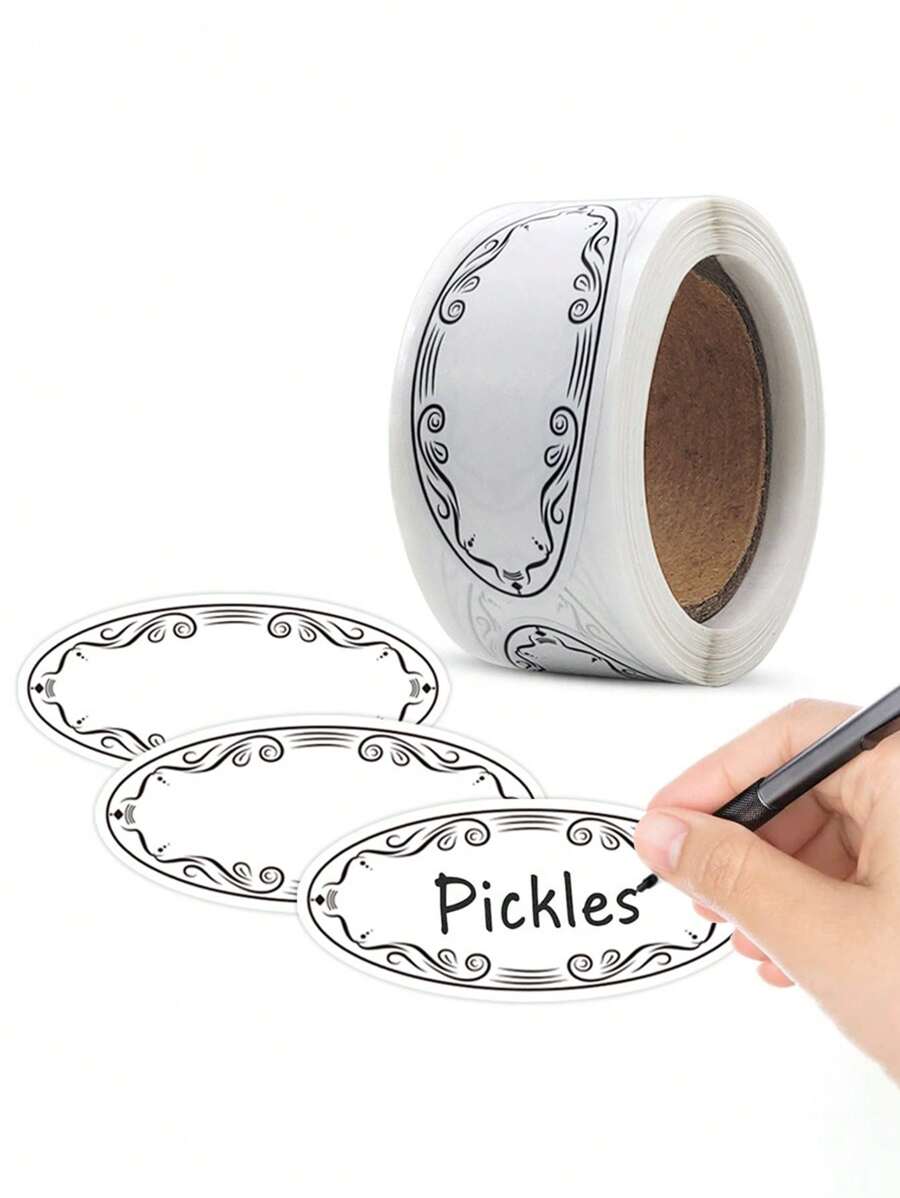 150 pezzi/rotolo Etichette rimovibili durevoli - facili da staccare, senza residui appiccicosi, etichette decorative, etichette facili da staccare per l'organizzazione domestica, Ognissanti, Ringraziamento, Natale, decorazioni per feste invernali e di Capodanno, adesivi ed etichette