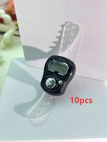 Mini Electronic Finger Counter/Ring-Shaped Manual Counter, Random Color, Suitable For Knitting, Prayer (Tasbih), Games, Sports, And Other Counting Purposes - Multicolor - View 15