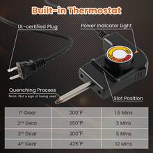 35'' Extra Large Electric Griddle W/ Adjustable Temperature Thermostats Drip Tray - Xem 9