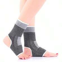 Ankle Support Sleeve Open Heel Lightly Stretchable Breathable Knit Fabric Medium Compression Unisex - Black - View 9