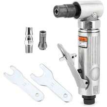 Amoladora neumática, herramientas neumáticas Ahorro de energía 20000 rpm Movimiento de acero de pulido de alta velocidad 90 grados para neumáticos de goma para componentes de madera para - Negro - Ver 6