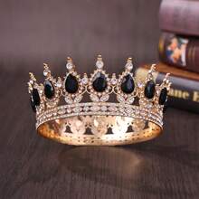1 Peça Coroa para Mulheres com Cristais e Strass - Acessórios de Cabelo para Casamento, Presentes para Noiva e Dama de Honra - Fascinator, Acessórios de Fantasia para Halloween e Acessórios Essenciais para Festivais/Feriados de Aniversário