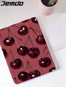1 件简约红樱桃印花平板电脑保护壳,兼容 iPad 10.2、iPad Pro 2021/2020、iPad 9/10 代、Galaxy Tab A8 10.5 英寸 2022、Matepad 10.4 英寸/Tab,防摔,带铅笔槽,支持睡眠/唤醒 - 彩色 - 查看 5