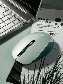 HP 无线鼠标可爱安静 2.4GHz 可靠连接 S1000 PLUS 便携式鼠标适用于电脑和笔记本电脑 USB 即插即用，是万圣节和圣诞节的最佳礼物 - 綠色 - 查看 4