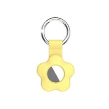 Keychain Flower Case For AirTag Tracker, Protective AirTag Holder With Anti-Lost Keychain, Anti-Drop Scratch Airtag Holder Keychain Accessories For Kids Pets Backpacks Multipack (Yellow) - Yellow - View 8