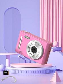 32GB Digital Camera For Teens, Dual HD Cameras, Retro Card Style, Suitable For Travel Photography - Camera + Lanyard + 32G Memory Card - View 14