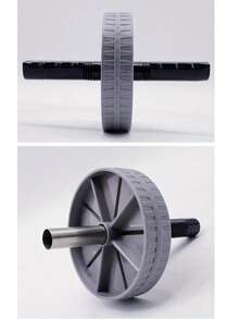 1个腹部滚轮，高承重，防滑，健身器材，家用健身房训练，静音 - 灰色 - 查看 10