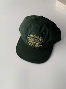 1pc Sunrise Pattern Letter Embroidered Flat Brim Wide Brim Baseball Cap, Spring/Summer Outing, Face-Flattering Casual Hip Hop Snapback Hat, Sun Protection