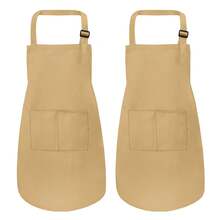 一件可调节成人围裙，带口袋，可机洗，适合厨师、园丁、面包师、花艺师、画家、咖啡师等，可用作工作服或厨房用品。 - 彩色 - 查看 16