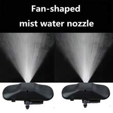 2pcs Car Windshield Washer Nozzle - Brass Plated Spray Head With Durable Plastic Body, Adjustable Fan-Shaped Windshield Wiper Spray Nozzle, Fit For Passat, Audi A4, Golf 6, SEAT Arona, SEAT Tarraco, SEAT Alhambra, SEAT Ateca