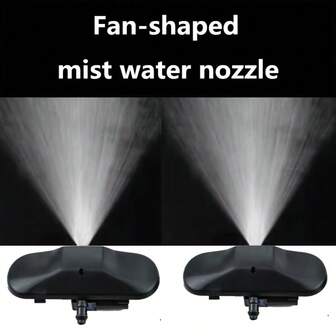 2 件装汽车挡风玻璃清洗喷嘴 - 镀黄铜喷头，耐用塑料外壳，可调节扇形挡风玻璃刮水器喷嘴，适用于帕萨特、奥迪 A4、高尔夫 6、西亚特 Arona、西亚特 Tarraco、西亚特 Alhambra、西亚特 Ateca