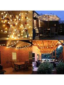 1pc Frosted White Ball Battery Box Light String, LED Mini Frosted Ball Decorative Light, Warm And Delicate Lighting, Brings A Comfortable Feeling, Suitable For Indoor, Bedroom, Room, Living Room, Courtyard, Garden, House, Festival, Party, A Reliable Choice To Create Atmosphere. - Warm Light - View 10