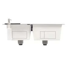 kangten Large Deep Double Bowl Sink Stainless Steel Kitchen Undermount Drop-In Sink - Black - View 10