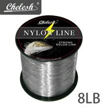 Chelesh 1093yds, 546yds Nylon Monofilament Line, High Strength, Abrasion Resistant, Transparent, Gray, Burgundy 3 Colors Available, 6LB-38LB Strength Options, Smooth Fishing Line, Handmade DIY Beading Thread