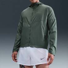 Nike 男式 AS M NK RPL MILER JKT 梭织连帽夹克 DD4747-364 - 綠色 - 查看 1