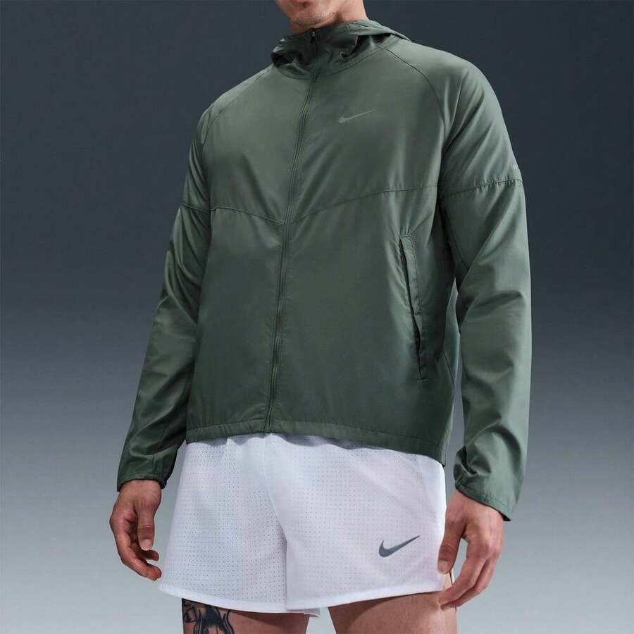 Nike 男式 AS M NK RPL MILER JKT 梭织连帽夹克 DD4747-364 - 綠色 - 查看 1