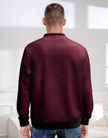 Mens Casual Lightweight CoatChristmas MQ4K - 紅色 - 查看 6