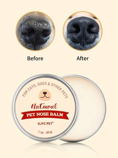 GJYC PET Pet Nose Moisturizing Balm 1 Oz: Prevents Dry Noses In Dogs And Cats (including French Bulldogs), Repairs Dryness And Cracks, Deeply Moisturizes, Can Be Licked Safely