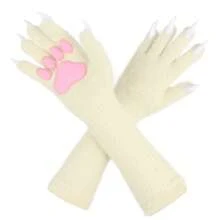 动物爪子服装道具手套猫熊狐狸狼狗爪子垫适用于角色扮演派对、万圣节 - 手套 - 查看 12