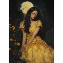 1 buc Pictură de artă portret Copertă Serie Temă Canvas Imprimare Modă Pop Artă de perete Postere Culori Mural Studio Decor Acasă Fără cadru