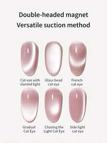 2025新款双头磁性棒，玻璃珠猫眼磁铁美甲工具，适用于美甲沙龙