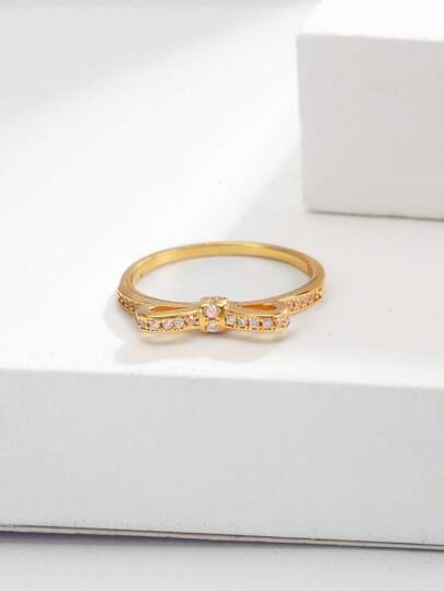 1 pièce Bague en argent sterling S925 avec papillon incrusté de cubic zirconia cubique, bijou mode minimaliste, cadeau pour femmes, élégant pour un port quotidien