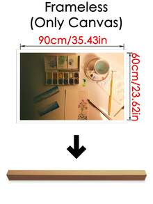 1pc Customized Large Canvas Poster, Can Be Customized For Decoration, Personalized Large Canvas Printing, Can Choose DIY Frame Or Canvas Only, Suitable For Christmas/Bedroom Decor - Cartoon - View 16