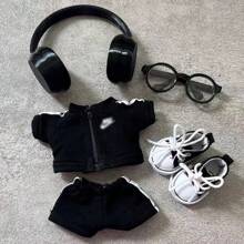 1-5 件适用于 服装配饰、多色围兜裤、夏季帽子、眼镜、靴子或全套 服装，适合 BJD 和大多数娃娃的服装配饰