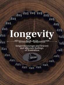 1pc Natural Crystal Beaded Bracelet, Elastic Stretch Bracelet Suitable For Men And Women, Daily Wear - Natural Stone Bracelet - View 26