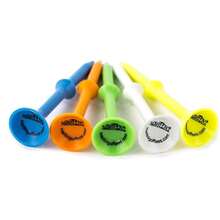 EstiloTendenciaMartini Golf Tees DMT007, tees de plástico duradero STEP-UP (paquete de 5), colores surtidos, calidad premium, versión mejorada