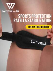 WRELS 1 pieza/2 piezas Soporte de rodilla ajustable para mujeres y hombres con protección rotuliana y agujeros transpirables para baloncesto, correr, levantamiento de pesas