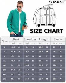 Mens Casual Lightweight CoatChristmas MQ4K - Mint Green - View 10