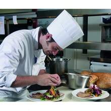 HOT BARGAINS Disposable Chef Hats For Adults And Kids Tall Paper Chef Hats Size 11.5 Inch Colour White - White - View 3